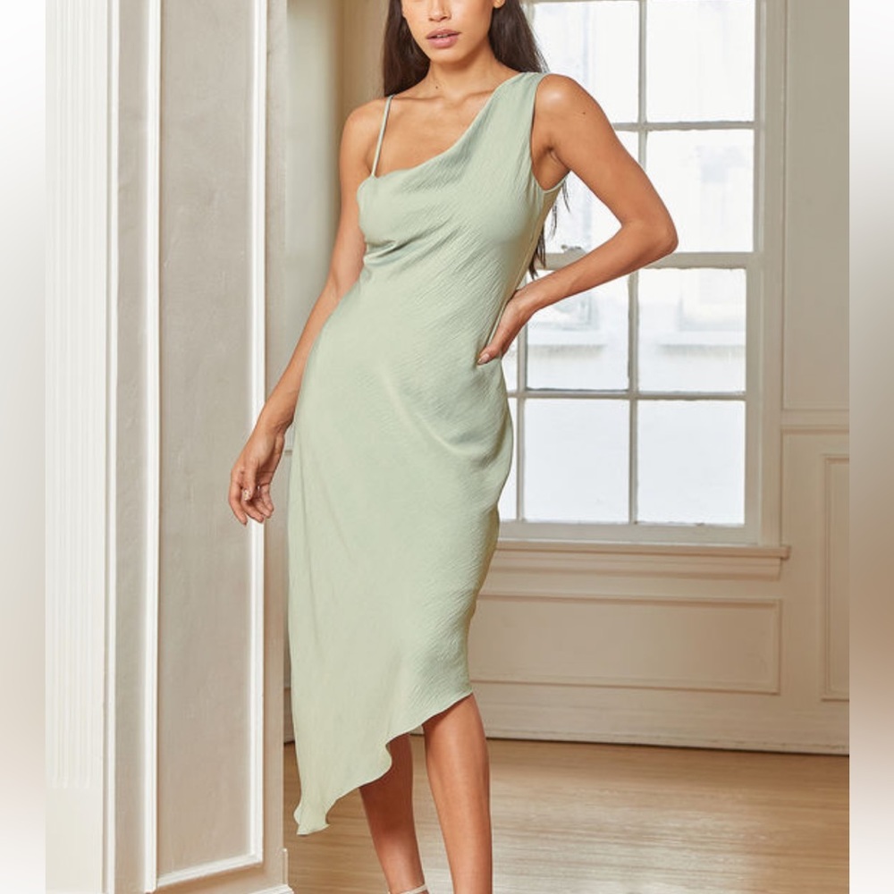 Lulu’s Instant Impression Asymmetrical Dress
